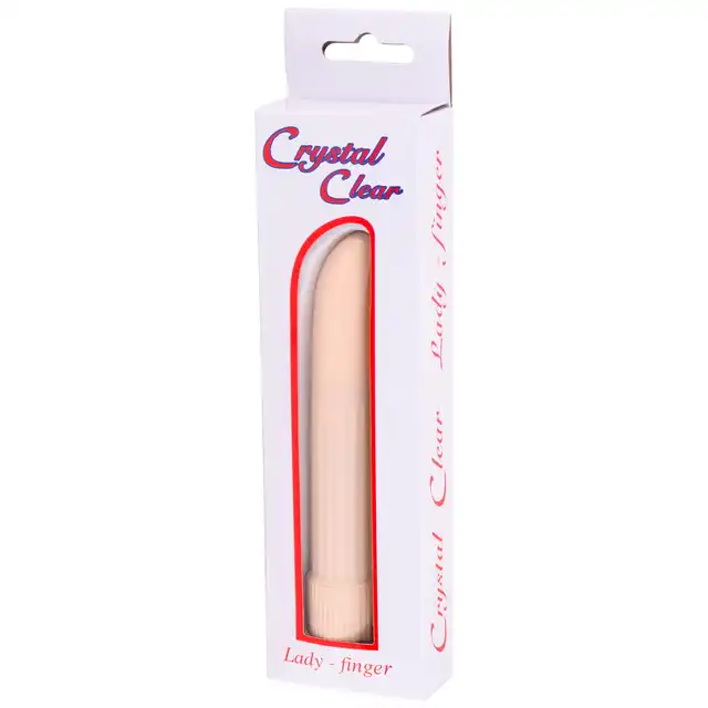 Seven Creations - Lady Finger Mini Vibrator Cream. Prosty wibrator o klasycznym kształcie, stymulacyjna powierzchnia i regulowana moc wibracji 