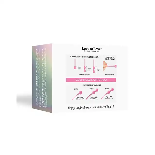 Love to Love - PetFit Set Pink - zestaw treningowy do ćwiczeń mięśni kegla. Wzmocnienie mięśni dna miednicy