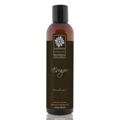 Sliquid - Balance Massage Escape 255ml. Naturalny bezzapachowy olejek do masażu. 100% organiczny, na bazie orzechów i nasion