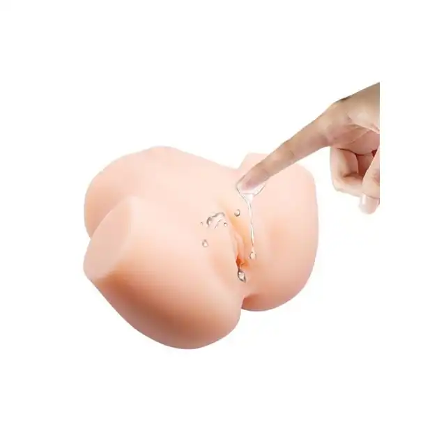 Crazy Bull - Dual Vagina And Ass. Masturbator pupa, apetyczna wagina i ciasny anus, zestaw wibrujący z pilotem. Nawilżanie przy użyciu wody