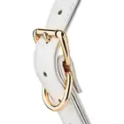 Blaze - Elite Ball Gag White. Czarno-biały, elitarnie stylowy silikonowy knebel z eleganckim regulowanym paskiem. 