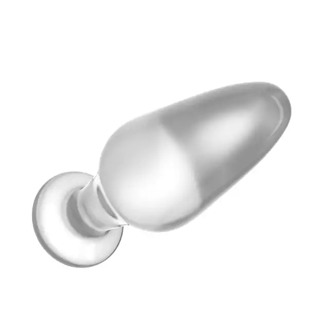 LoveToy - 4,3" Plug Glass Romance. Plug analny z hipoalergicznego szkła borokrzemianowego. Idealny materiał dla wrażliwych