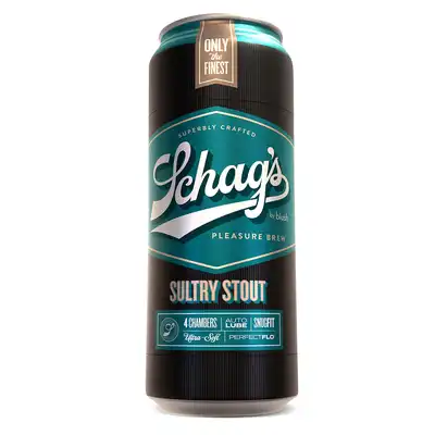 Schag's - Sultry Stout. Dyskretny masturbator męski w kształcie puszki piwa. Cztery żebrowane komory stymulacyjne dla zupełnie nowych doznań