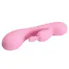 Pretty Love - Hugo USB. Elastyczny wibrator z dwufazowym stymulatorem łechtaczki z miękkiego silikonu