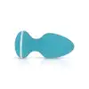 Cala Azul - Blanca Anal Plug. Turkusowa wibrująca zatyczka analna inspirowana energetyczną Ibizą