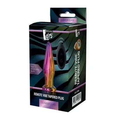 GLAMOUR GLASS REMOTE VIBE TAPERED PLUG