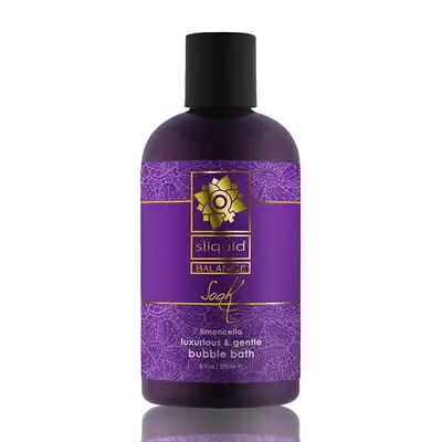 Sliquid - Balance Soak Limoncello 255 ml. Zmysłowy olejek do kąpieli tworzący pianę z mango i solą morską. 