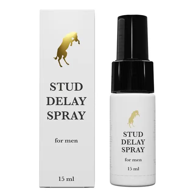 Cobeco - Stud Delay Spray. Sprej na penisa o lekkim efekcie chłodzącym, o działaniu opóźniającym wytrysk i przedłużającym stosunek