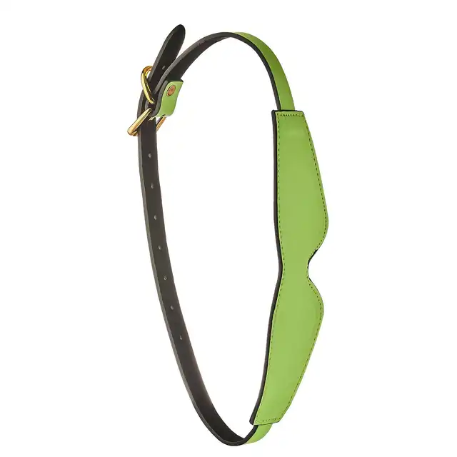Radiant - Eye Mask Glow In The Dark. Fluorescencyjna świecąca w ciemnościach zielona opaska na oczy w klimacie BDSM