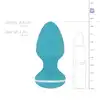 Cala Azul - Blanca Anal Plug. Turkusowa wibrująca zatyczka analna inspirowana energetyczną Ibizą