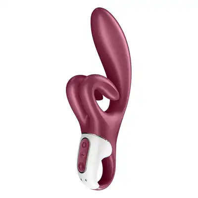 Satisfyer - Touch Me Red. Innowacyjny wibrator podwójny, intensywna stymulacja łechtaczkowa i punktu G. Elastyczny materiał dla idealnego dopasowania