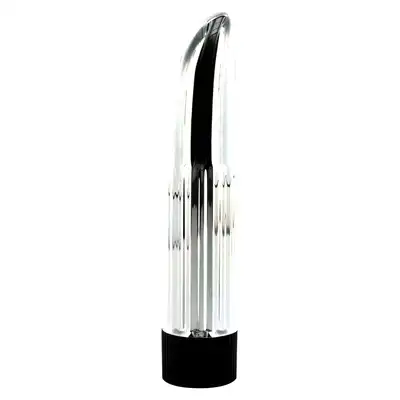 Seven Creations - Lady Finger Silver. Srebrny, klasyczny wibrator o płynnej regulacji wibracji i stymulującym trzonie