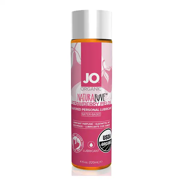 System JO - Organic Naturalove Strawberry. Certyfikowany organiczny lubrykant. Smak truskawkowy bez dodatku cukru i słodzików. Mega Sale!