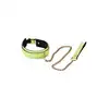 Radiant - Collat &amp; Leash Set. Świecąca w ciemnościach obroża i smycz w kolorze zielonym. Unikalny futurystyczny dodatek do sesji BDSM