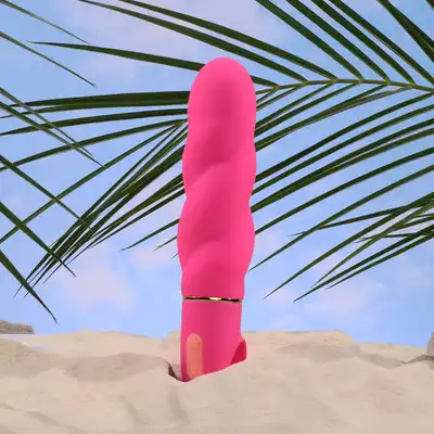 Aria - Amazing AF Fuchsia USB. Różowy wibrator o energetycznym kolorze i szalonym kształcie. Mega poziom stymulacji. 