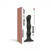 Strap-On-Me - Dildo Geisha Ball Black M. Super stymulujące dildo z drgającymi kulkami w środku. Połączenie dilda z kulkami gejszy, unikatowy produkt