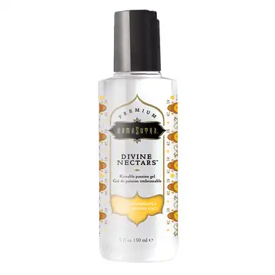 Kama Sutra - Divine Nectare Body Glide Coconut Pineapple 150 ml - smakowy lubrykant na bazie wody. Rozpływający się w ustach. Kokos i ananas