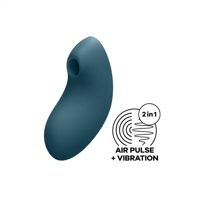 Satisfyer - Vulva Lover 2 - pulsacyjny wibrator w morskim kolorze. Idealna stymulacja łechtaczki