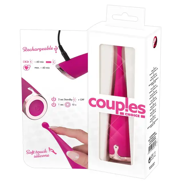 Couple Choice - Spot Vibrator. Wibrator do stymulacji punktowej, idealny do wszystkich stref erogennych. Wyjątkowa końcówka rozkoszy