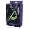 Radiant - Collat &amp; Leash Set. Świecąca w ciemnościach obroża i smycz w kolorze zielonym. Unikalny futurystyczny dodatek do sesji BDSM