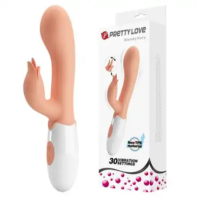 Pretty Love - Bloody Mary Clitoris Flesh. Wibrator z króliczkiem. Stymulator łechtaczki imitujący seks oralny 