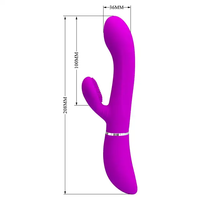 Pretty Love - Clitoris Vibrator. Wibrator punktu G z ruchomym stymulatorem łechtaczki. Podwójna stymulacja w najnowszym wydaniu