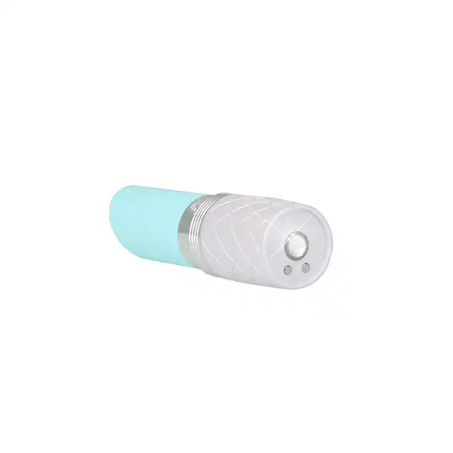 Pillow Talk - Lusty Teal. Super dyskretny wibrator łechtaczkowy ze stymulującym języczkiem. Forma incognito w formie szminki 