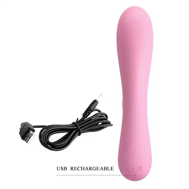 Pretty Love - Hugo USB. Elastyczny wibrator z dwufazowym stymulatorem łechtaczki z miękkiego silikonu