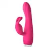 Dream Toys - Flirts Rabbit Vibrator. Poręczny wibrator z żebrowanym trzonem i super stymulującymi króliczymi uszkami