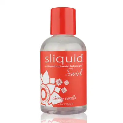 Sliquid - Naturals Swirl Lubricant Cherry Vanilla 125 ml. Subtelnie aromatyzowany lubrykant o smaku wanilii i wiśni. Mega Sale!