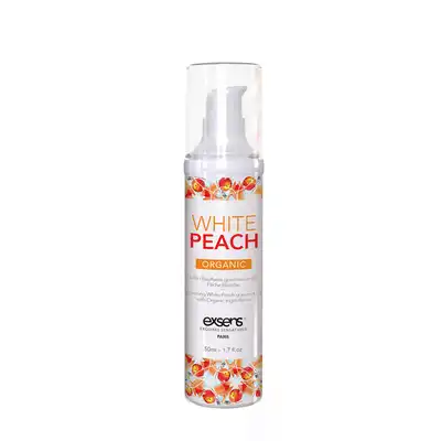 EXSENS WARMING MASSAGE OIL WHITE PEACH ORGANIC 50ML