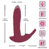 Javida - RC Hands-free Vibrator. Podwójny wibrator dopochwowy i łechtaczkowy. Funkcja posuwu, obrotowe kulki i wibracje dla wyjątkowych doznań, sterowanie pilotem