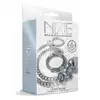 Nixie - Metal Butt Plug &amp; Handcuffs Silver. Zniewalające połączenie korka analnego i łańcuszka prowadzącego do zmysłowych metalowych kajdanek