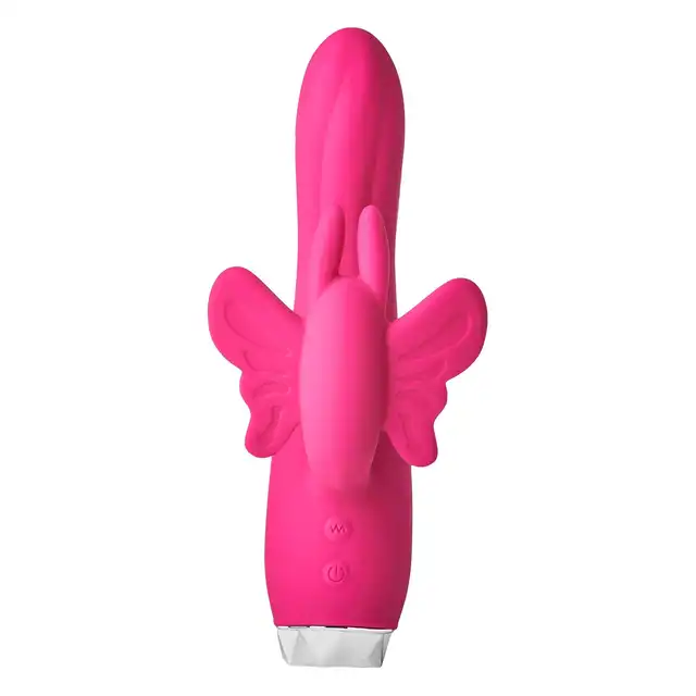 Dream Toys - Flirts Butterfly Vibrator. Podwójny wibrator do stymulacji punktu G i łechtaczki. Podwójna stymulacja na wysokim poziomie