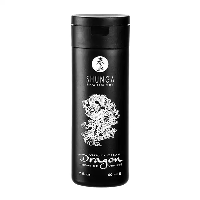 Shunga - Dragon Virility Cream - krem opóźniający wytrysk dla mężczyzn. Dodatkowe uwrażliwienie partnerki 