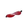 Blaze - Elite Eye Mask Red. Elitarna maska na oczy wykonana ze sztucznej skóry w kolorze czerwonym. Eleganckie złote elementy. 