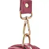Blaze - Elite Collar And Leash Red. Czerwono-złoty elitarny zestaw BDSM. Obroża i smycz z eko skóry. 