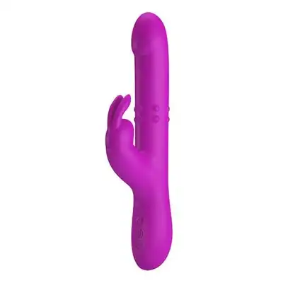Pretty Love - Reese USB. Wielofunkcyjny wibrator z ruchomymi kuleczkami oraz ruchem posuwistym