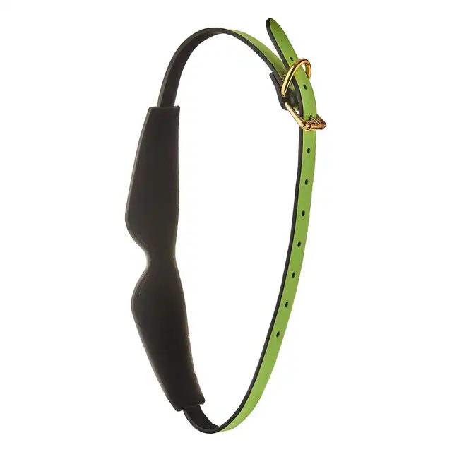 Radiant - Eye Mask Glow In The Dark. Fluorescencyjna świecąca w ciemnościach zielona opaska na oczy w klimacie BDSM