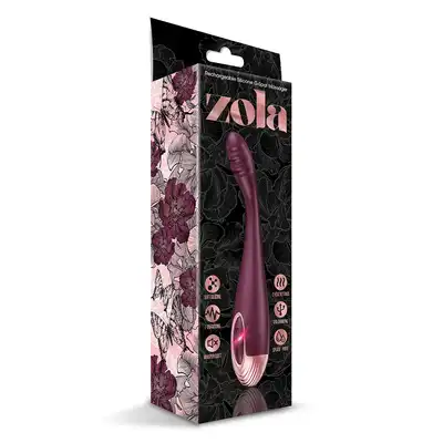 Zola - Warming G-Spot Massager. Elegancki wibrator punktu G ze specjalnymi żłobieniami. Funkcja podgrzewania dla dodatkowych doznań seksualnych