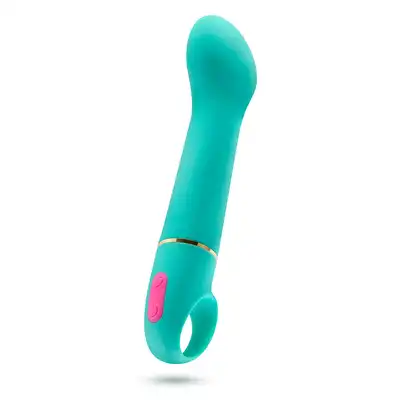 Aria - Flirty AF Teal. Niesamowity wibrator do punktu G z wodoodpornością IPX7 . Z silikonu utwardzanego platyną. 