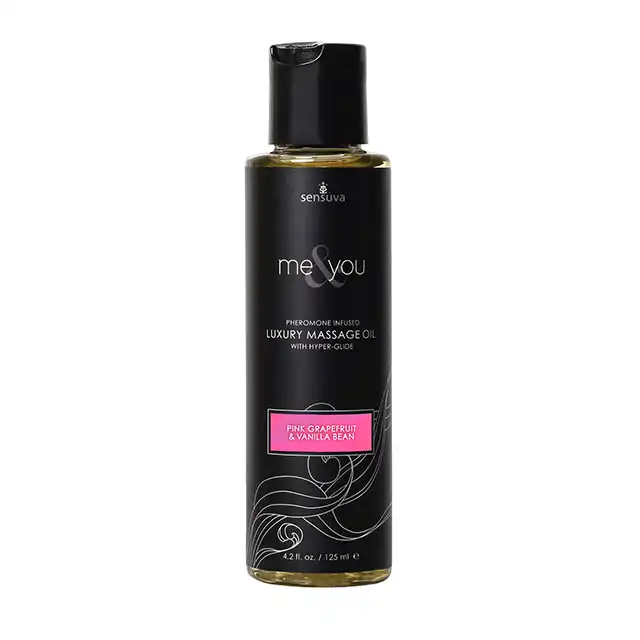 Sensuva - Me &amp; You Pink Grapefruit &amp; Vanilla Bean Oil 125 ml. Luksusowy olejek do masażu o zapachu grejpfruta i wanilii