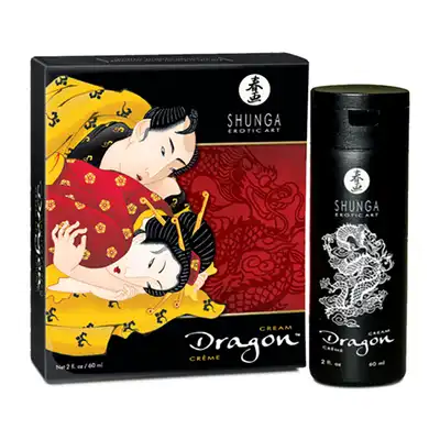 Shunga - Dragon Virility Cream - krem opóźniający wytrysk dla mężczyzn. Dodatkowe uwrażliwienie partnerki 