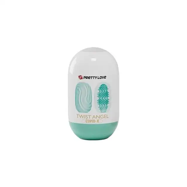 Pretty Love - Twist Angel Cupid X Egg Blue. Nowoczesny i kompaktowy masturbator ze stymulującym wnętrzem 