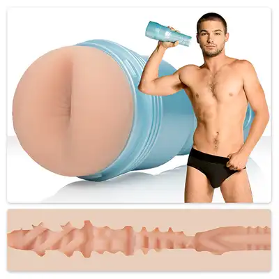 Fleshjack Boys - Johnny Rapid Man Cave. Masturbator w kształcie anusa gwiazdora porno. Idealna imitacja skóry i wyjątkowe doznania z rękawem stymulacyjnym
