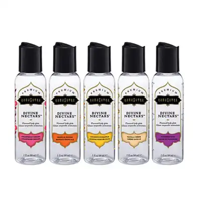 Kama Sutra - Divine Nectare Body Glide Coconut Pineapple 59 ml - smakowy lubrykant na bazie wody. Rozpływający się w ustach. Kokos i ananas