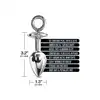 Nixie - Metal Butt Plug &amp; Handcuffs Silver. Zniewalające połączenie korka analnego i łańcuszka prowadzącego do zmysłowych metalowych kajdanek