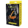 Radiant - Collat &amp; Leash Set.  Świecący w ciemnościach zestaw BDSM obroża i smycz. Fluorescencyjny futurystyczny pomarańcz