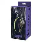 Radiant - Ball Gag Glow In The Dark Green. Knebel w formie silikonowej kulki z zielonym paskiem świecącym w ciemności