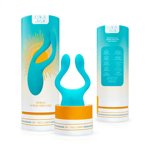 Cala Azul - Dani Couples. Uniwersalny, wielofunkcyjny wibrator dla par o energetycznym designie inspirowanym Ibizą